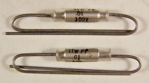 5 ITW PP .01uf 100V Polypropylene Capacitors NOS Guitar Tone