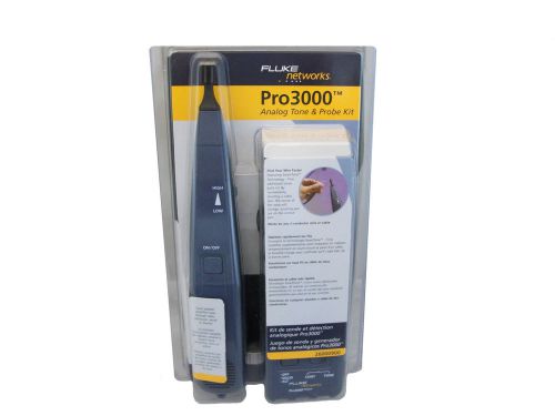 New fluke networks fluk-hc26000900 pro 3000 tone generator with probe kit for sale