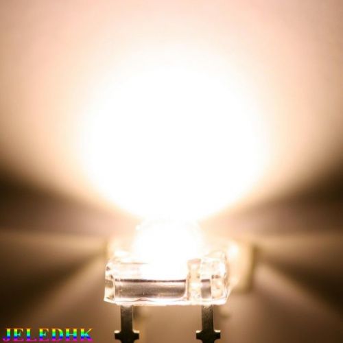 New 20 pcs 5mm 5-chips 0.5w superbright warm white superflux led 45kmcd diy for sale