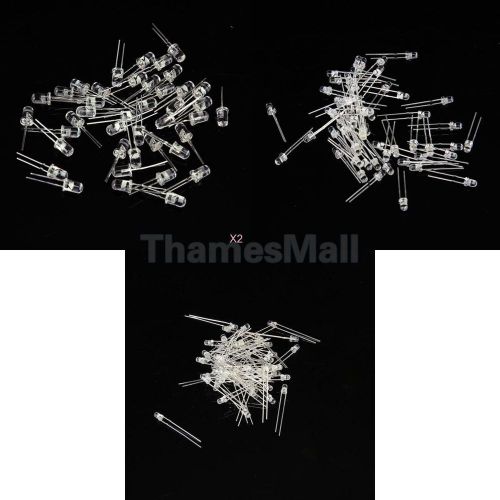 300pcs rgb + white + blue led light round head emitting diodes for sale