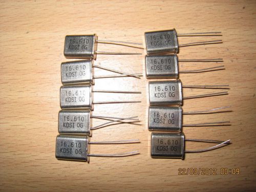 10 X 16.610 MHz 16.610MHz 16.610 M Hz Crystal Oscillator HC-49U NEW KDS Japan