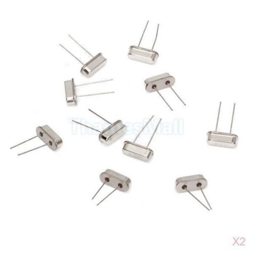 2x Set of 10pcs 2 Pin 0.2inch Pitch 8MHz Crystal Oscillator HC-49S High Quality