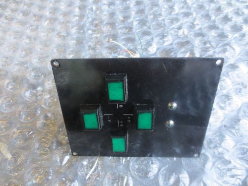 TECNO WASINO LG-6 CNC LATHE 4 BUTTON SWITCH CONTROL +B +Y LIGHT PANEL