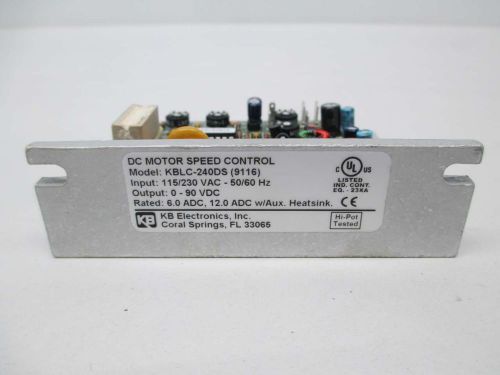 NEW KB ELECTRONICS KBLC-240DS 9116 DC 230V-AC 0-90V-DC MOTOR DRIVE D348772