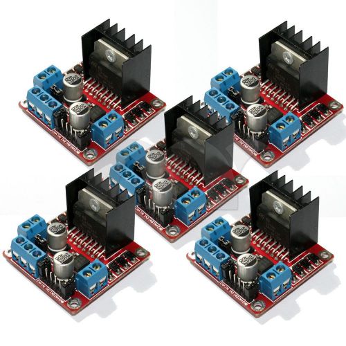 5 PCS Dual H Bridge DC Stepper Motor Drive Controller Board Module Arduino L298N