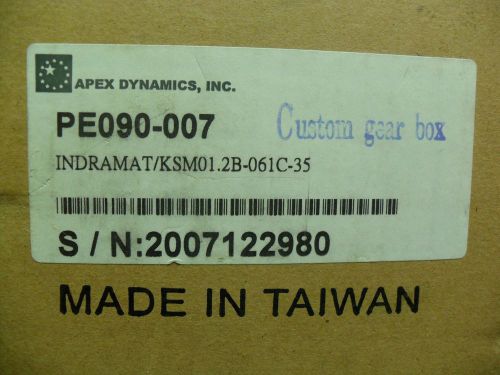 APEX DYNAMICS PE090-007 In Box Planetary Servo Motor Gearhead