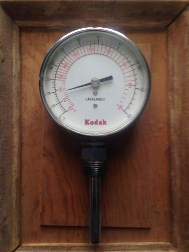 Brass Pressure Gauge, Large, Vintage,  Antique,  Industrial, Steampunk, KODAK