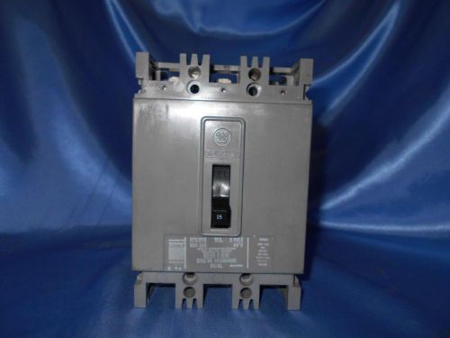 Westinghouse HFB3015 Circuit Breaker 15 Amp, 3 Pole, 600 VAC, New Surplus