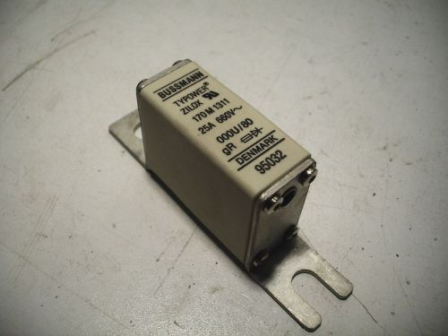 BUSSMAN 170 M 1311 170M1311 NEW! QUANTITY! 25A 660V 000U/80 UR GR FUSE