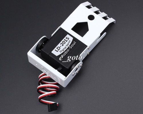 White 1DOF Mechanical Claws Non-mergeable LD-2015 Digital Servo for Smart Car