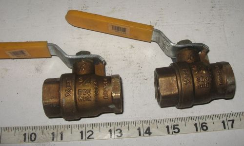 Lot of 2 Legend Brass Ball Valve  3/4&#034; NPT 600 PSIG