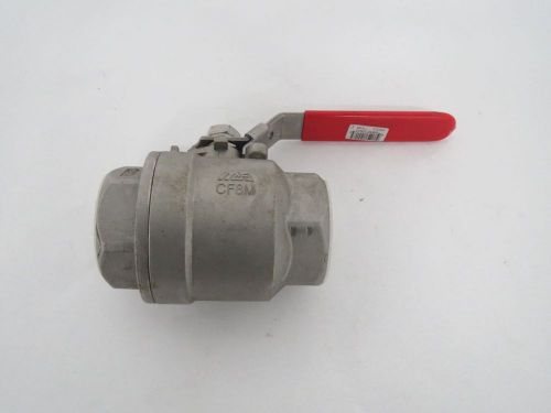 NEW MAS G-2 2 IN NPT 2000 STAINLESS THREADED BALL VALVE B413737