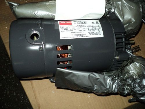 DAYTON MOTOR , 1/2 HP , 115/230 VOLT , 56J FRAME , 1 PHASE  , JET PUMP