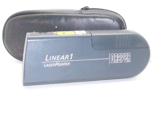 PROFESSIONAL RED laser pointer BY DRAPERT LInear one  WITH LEATHER CASE