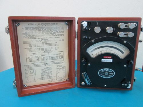 * VINTAGE * WESTON 310 AC &amp; DC WATTMETER