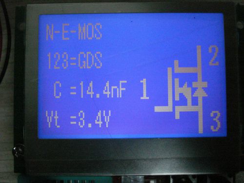12864 lcd transistor tester diode triode capacitance esr meter mos/pnp/npn for sale