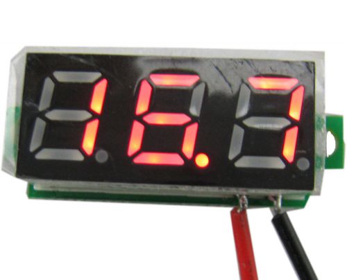 micro 3 digit 0.28&#034; DC3.50-30.0V 2-line variable precision red Digital voltmeter