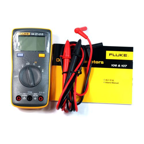 Fluke 106 f106 palm-sized digital meter multimeter smaller than f15b data hold for sale