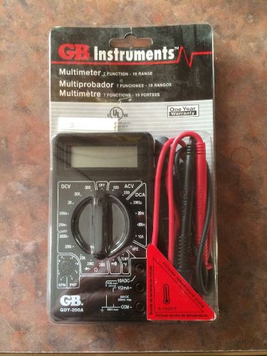 A Garner Bender #GDT-200A Seven Function, 19-Range Digital Multimeter