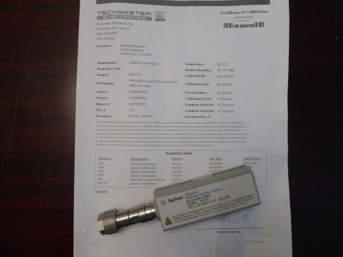 Agilent e9327a peak/average power sensor.05-18 ghz, -60 to +20 dbm - calibrated! for sale