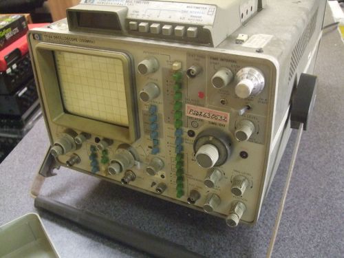 HP Agilent 1715A 200MHz Oscilloscope w/ Time Interval MultiMeter Parts/Repair 4S