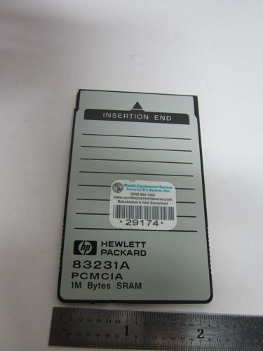 HP MEMORY CARD 83231A PCMCIA 1M BYTES SRAM  BIN#B2-C-75