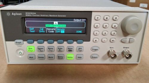 Agilent 33250A Arbitrary / Waveform Generator, 80MHz PASS SELF-TEST