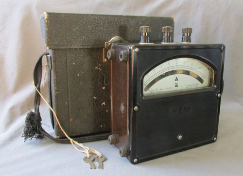 Japanese Navy Amp Meter w/ Case - Yokogawa Electric Works Ammeter - Model K14618