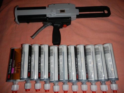 3M 200ml Manual Adhesive Dispenser 87977 with 11 DP110 Epoxy Cartridges