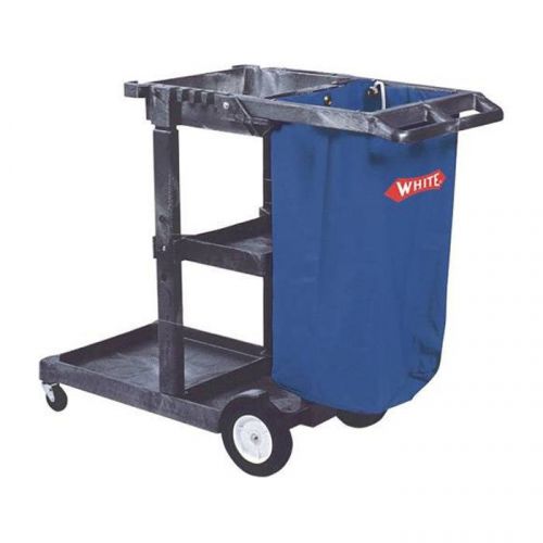 Impact products 6850 janitor&#039;s cart with 25 gallon blue vinyl bag for sale