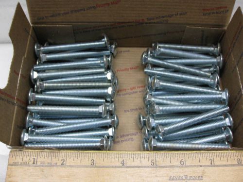 60 CARRIAGE BOLTS NEW 5/16-18 X 3&#034; FULL TH------LOC F-9