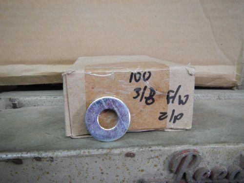 3/8 - 16 flat washers 18-8 stainless steel 100 qty for sale