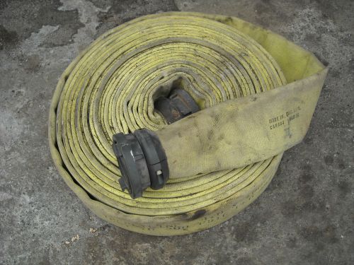 Niedner 4” supplyline fire hose 4 in x 100 ft w/red head storz adapter 4 x 100 for sale