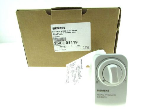 Nib siemens model #ssb81u electronic valve actuator w/manual override 599 series for sale