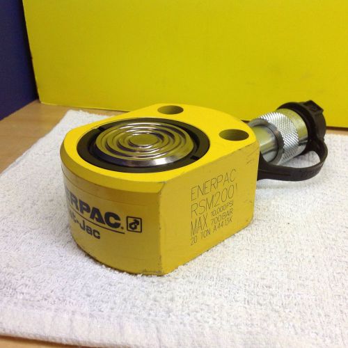 ENERPAC RSM-200,HYDRAULIC Cylinder, Steel, 20 Ton, 0.44 In Stroke LOW PRO NEW!