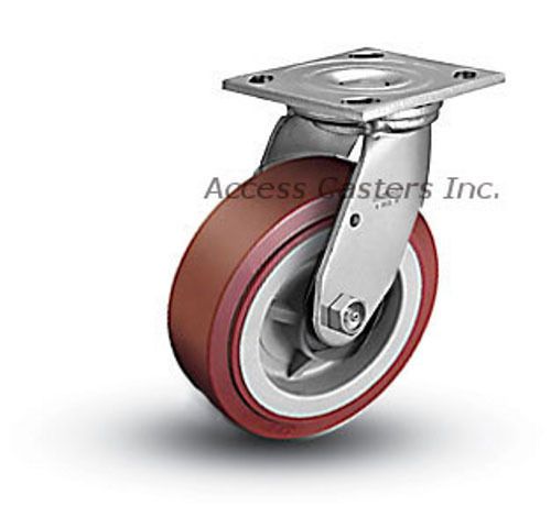 AC18301-8322 8&#034; x 2&#034; Carter-Hoffmann Replacement Swivel Plate Caster, Poly Wheel