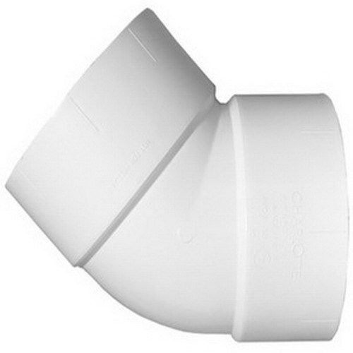 Charlotte 321 White PVC Elbow, 1-1/2&#034;