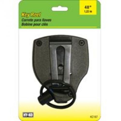 Reel Key 48In Plstc/Kevlar Blk HY-KO PRODUCTS Key Storage KC187 Black