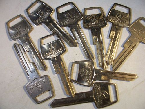 10 ORG  OLD VINTAGE  CHRYSLER   OEM 1970    KEY BLANK  UNCUT    LOCKSMITH