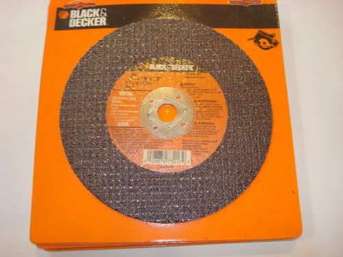 Abrasive Disks Black and Decker 7&#034; x 1/8 x 5/8  Set of 6