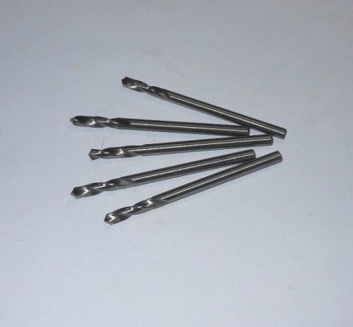 FULLERTON Carbide Stub Drills 1/8&#034; 118D 2FL 5/8&#034; LOC x 2&#034; OAL Qty 5 &lt;592&gt;