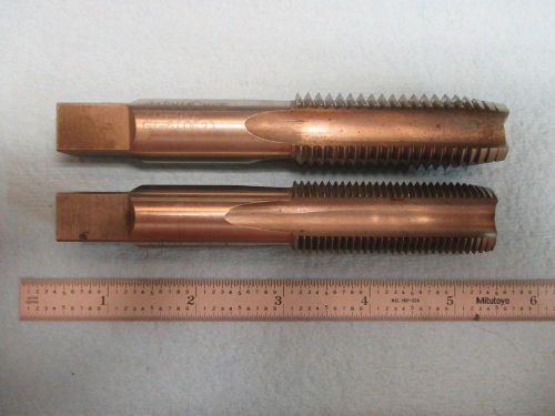 7/8 14 &amp; 7/8 9 HSS 4 FLUTE TAPS MACHINE SHOP TOOLING MACHINIST TOOL TOOLMAKER