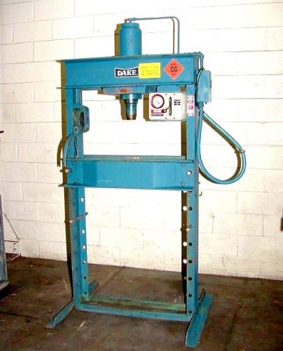 50 Ton 10&#034; Strk Dake 908050-4 H-FRAME HYDRAULIC PRESS, Electric over Hydraulic O