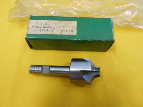 RADIUS CUTTING HSS END MILL milling machine tools 3/8R x 1/2&#034; shank FKD JAPAN