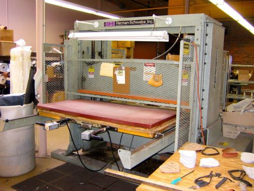 Herman  schwabe 25 ton clicker / die cutting press model mst, 6&#034; stroke for sale