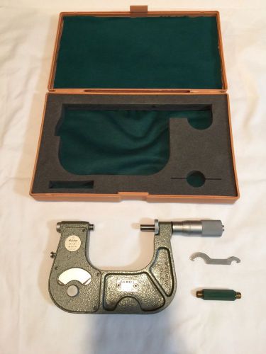 Mitutoyo 2-3&#034; Indicating Micrometer No. 510-107 w/ Case