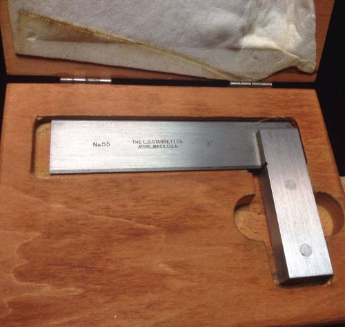 Starrett no.55 3&#034; hardened square for sale