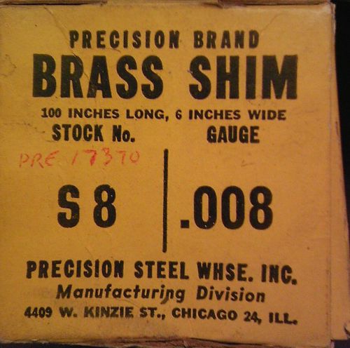 precision brand shim