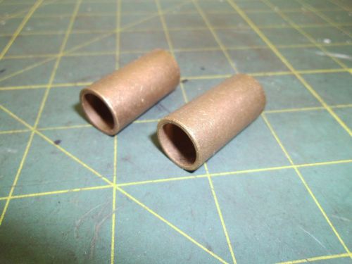 BRONZE BUSHING I.D. 1/2&#034; OD 5/8&#034; LENGTH 1 1/4&#034; (QTY 2) #J55545