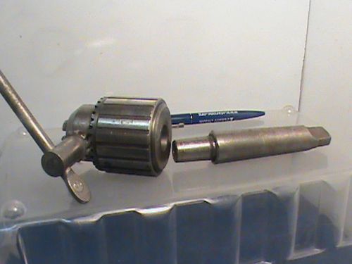 Drill Chuck Jacobs #34 drill Chuck arbor and chuck key Machinist tool (ref 335 )